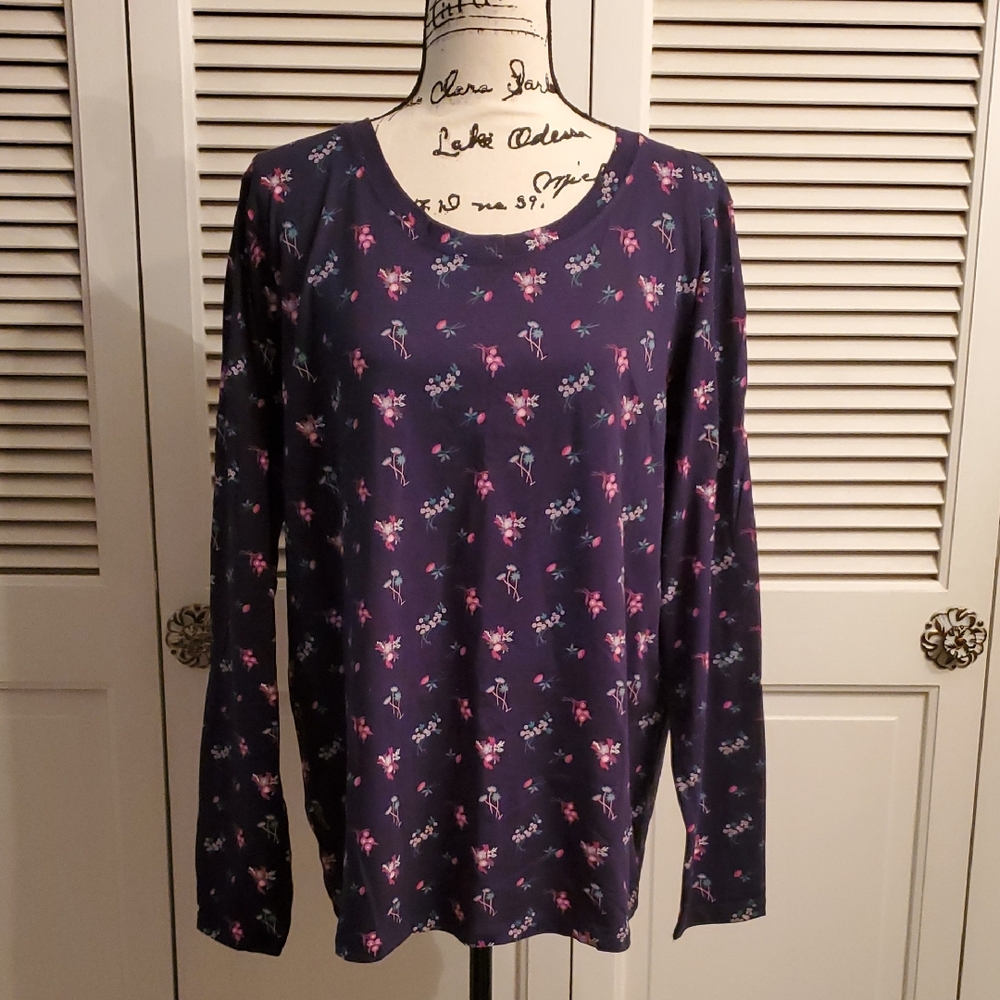 Floral Print Long Sleeve Top